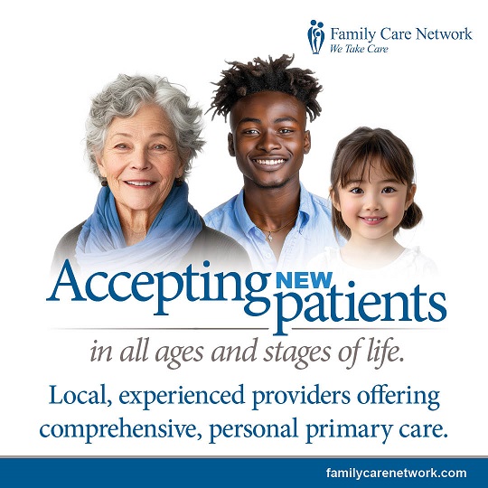 Family Care Network is accepting new patients!